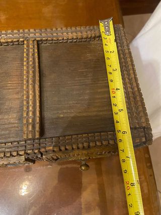 Scatola in legno antica french trump
