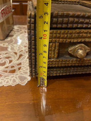 Scatola in legno antica french trump