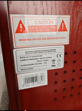 MAJESTIC TT 35 CD MP3 Giradischi