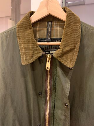 Chaqueta estilo Barbour verde, marca inglesa
