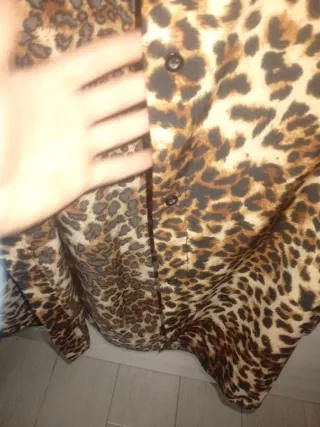 Camicia donna fantasia leopardata