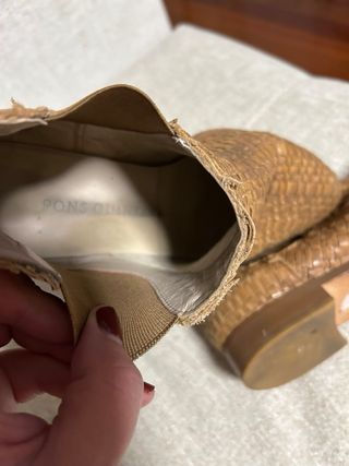 Botines Pons Quintana piel trenzada T.37