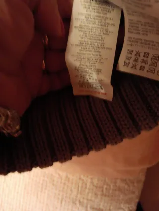 Chaleco Piel y Punto Cortefiel Talla L