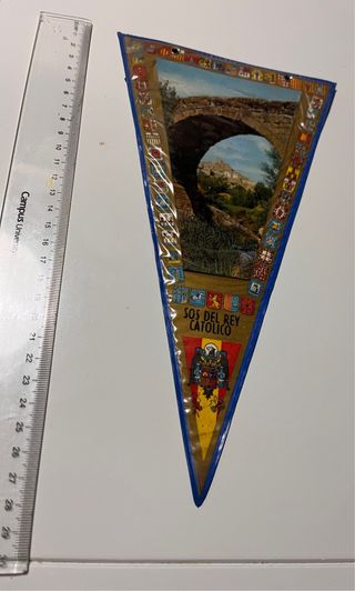Banderín antiguo plastificado Sos del Rey Católico