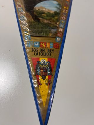 Banderín antiguo plastificado Sos del Rey Católico