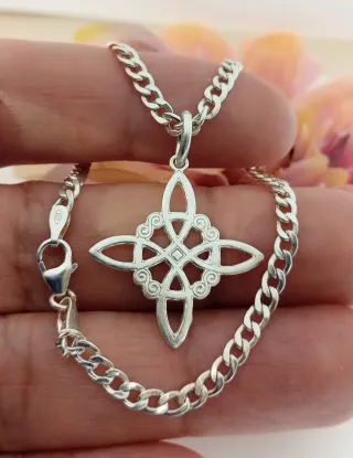 Increíble Pulsera Nudo de Bruja Celta Plata 925