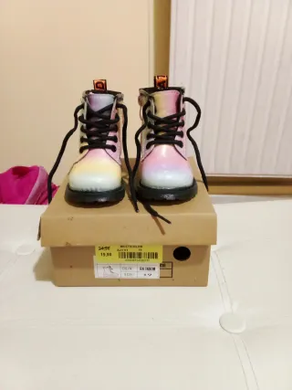 Stivaletti bimba arcobaleno glitter