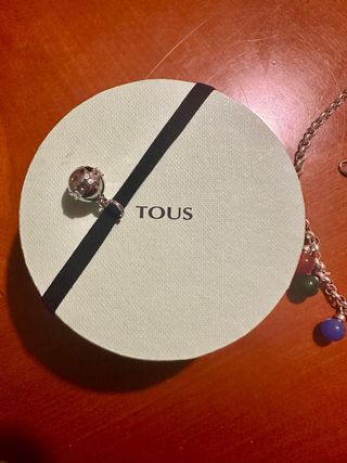 Conjunto Tous Cadena y Pendientes Multicolor