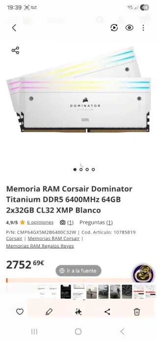 Corsair Dominator Titanium DDR5 64GB