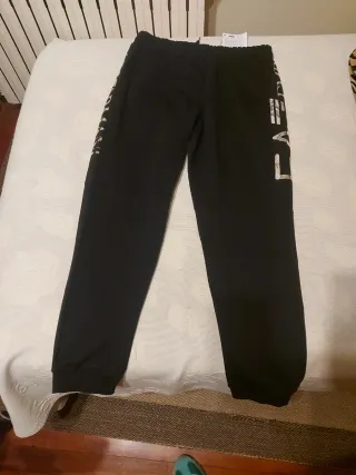 EA7 Pantalón de chándal negro