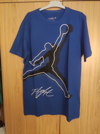 Camiseta Nike Jordan Azul Niño T. 13-15