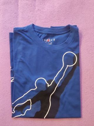 Camiseta Nike Jordan Azul Niño T. 13-15