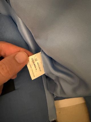 Traje de corto hombre azul y negro