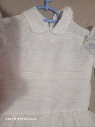 Vestido de comunión blanco roto