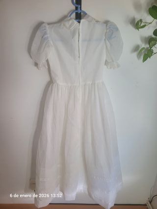 Vestido de comunión blanco roto