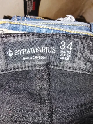 Pantalón Pull&Bear Negro Talla XS/34