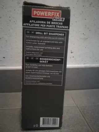 Afilador de brocas Powerfix HSS