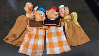 Marionetas 3 Cerditos y el lobo de Famosa