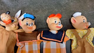 Marionetas 3 Cerditos y el lobo de Famosa