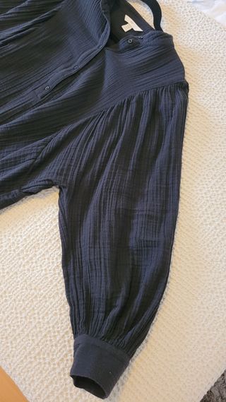 Blusa gasa suave negra Talla M