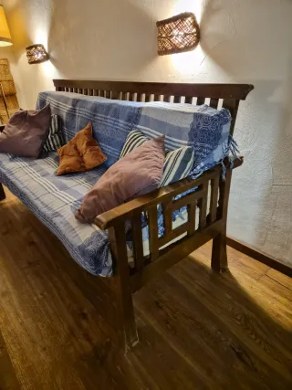 Sofá de madera para terraza