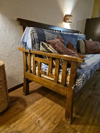 Sofá de madera para terraza