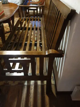 Sofá de madera para terraza