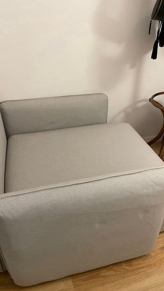 Butaca cama individual gris