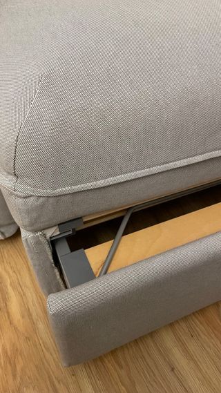 Butaca cama individual gris