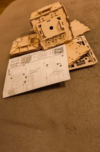 2 Puzzle 3D Caja Fuerte Madera