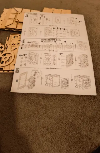 2 Puzzle 3D Caja Fuerte Madera