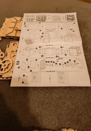 2 Puzzle 3D Caja Fuerte Madera