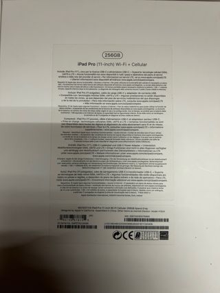 iPad Pro 11 256GB WiFi+Cellular Gris espacial.