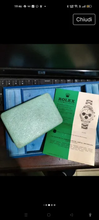 Scatola e brochure Rolex Daytona