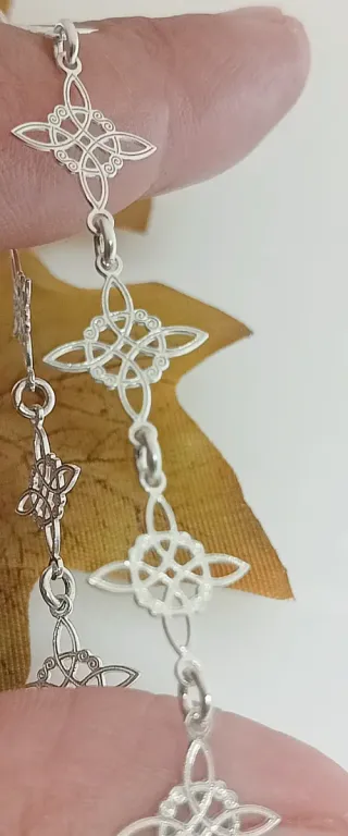 Maravillosa Pulsera Nudos de Brujas Plata 925