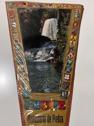 Banderín Monasterio de Piedra plastificado