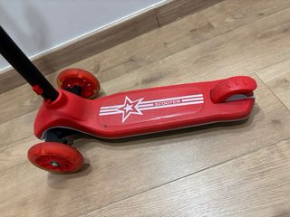 Patinete infantil 3 ruedas rojo