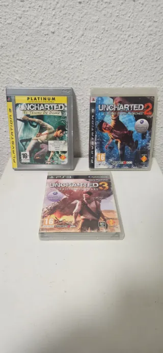 Saga Uncharted PS3 (El Tesoro de Drake, 2, 3)