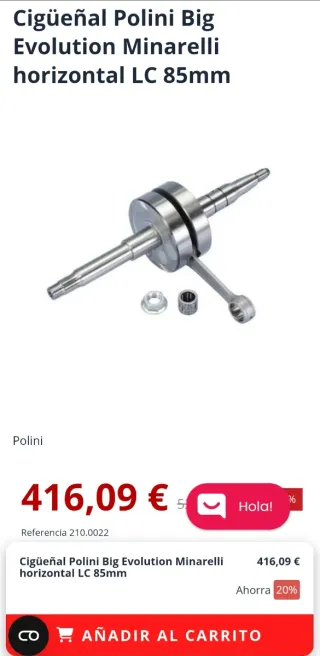 Cigüeñal Polini Evolution