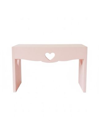 Alzatina porta barattoli rosa con cuori inciso