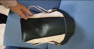 Borsa a spalla Solo Soprani beige/nera