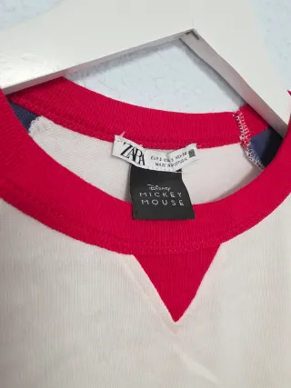 ZARA x DISNEY -Camiseta Universitaria Mickey Mouse