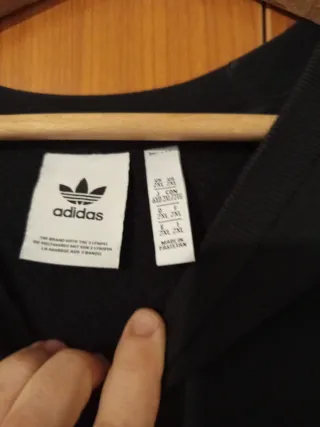 Sudadera Adidas Negra Logo Trefoil