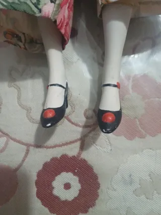 Arlequín de Porcelana Antiguo 45cm