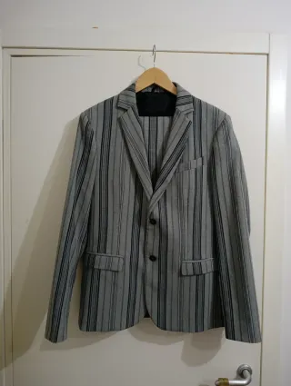 Completo Imperial uomo righe grigie