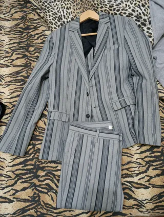 Completo Imperial uomo righe grigie