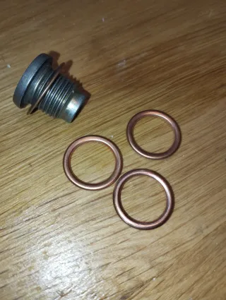 Tornillo cárter motor Renault + arandelas