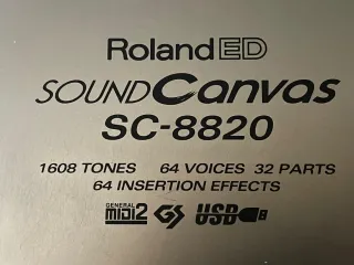 Roland SC-8820 Sound Canvas Modulo Sonoro
