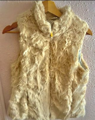 Chaleco pelo Zara Kids beige