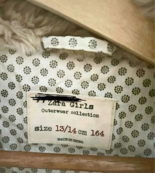 Chaleco pelo Zara Kids beige